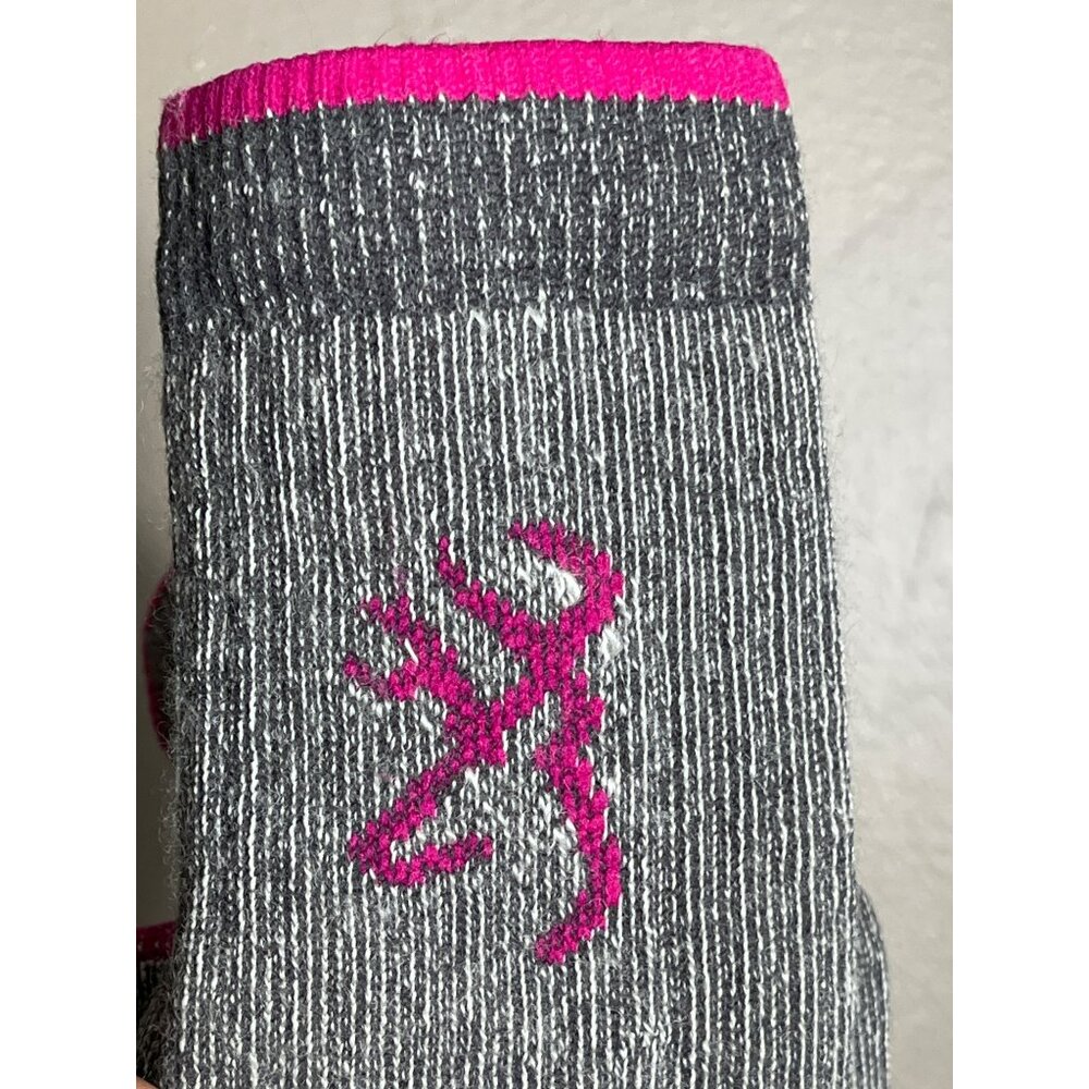 New Huntworth Wool Blend Socks Gray Winter Boot Gorpcore Cabin Outdoor Women 6-9 - Picture 4 of 4